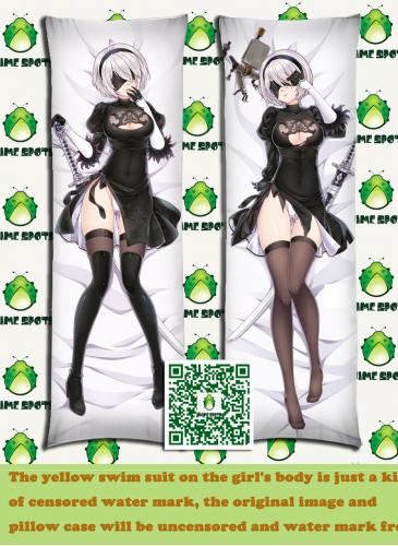 YC0647 ニーア オートマタ  ヨルハ二号B型 2B 同人オリジナル抱き枕カバー　