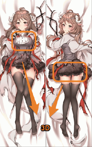 3D　おっぱいおしり突起アニメ　SM2655 アークナイツ エイヤフィヤトラ 水着抱き枕カバー　 激H　18禁 巨乳 萌え