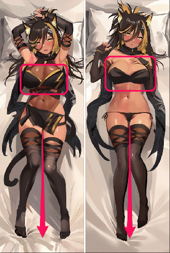 アニメ開脚抱き枕カバー 　SM3336 Genshin　抱き枕 アニメ開脚抱き枕カバー 3Dおっぱい突起及び開脚カバー