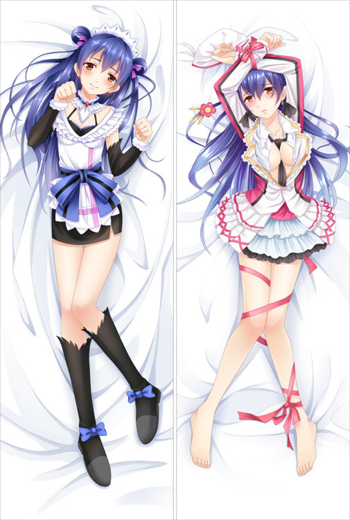 YC286超人気 園田海未 ラブライブ!等身抱き枕カバー2WAY両面プリント