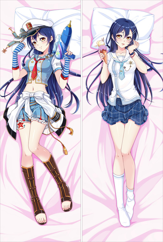 YC466超人気 ラブライブ!園田海未等身抱き枕カバー2WAY両面プリント